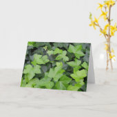 Carte Impression botanique verte Ivy (Fleur jaune)