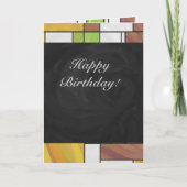 Carte Impression Brown jaune vert (Devant)