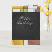 Carte Impression Brown jaune vert (Fleur jaune)