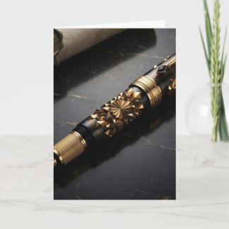 Carte Impression d'art de stylo plume de luxe