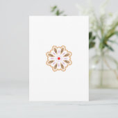 Carte Impression d'art floral Mandala | Décor Boho (Debout devant)