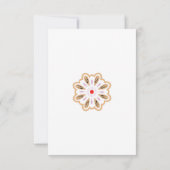 Carte Impression d'art floral Mandala | Décor Boho (Dos)