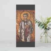 Carte Impression d'art mosaïque orthodoxe Saint Laurent (Debout devant)