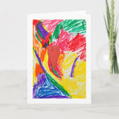 Carte Impression d'art personnalisée pour enfants (Devant)