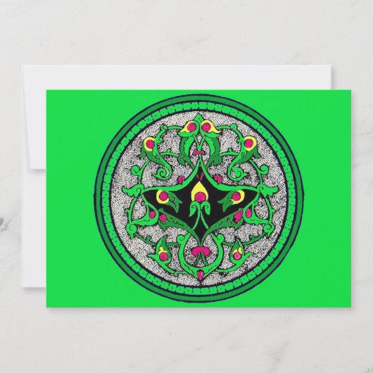 Carte Impression de cartouche celtique (Devant)