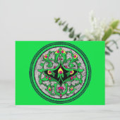 Carte Impression de cartouche celtique (Debout devant)