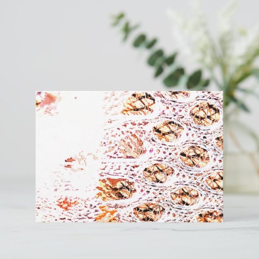 Carte Impression de cellule orange (Debout devant)