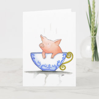 Carte Impression de cochon