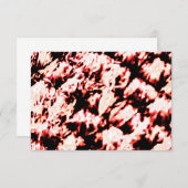 Carte Impression de fibres rouges (Devant / Derrière)