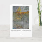 Carte "Impression de l'automne" Numériquement Forêt tran (Dos)