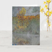 Carte "Impression de l'automne" Numériquement Forêt tran (Fleur jaune)