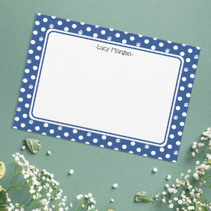Carte Impression de patte fantaisiste personnalisée à po