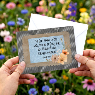 Carte Impression de texte personnalisée Verset de la Bib
