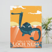 Carte Impression de voyage du monstre du Loch ness (Debout devant)