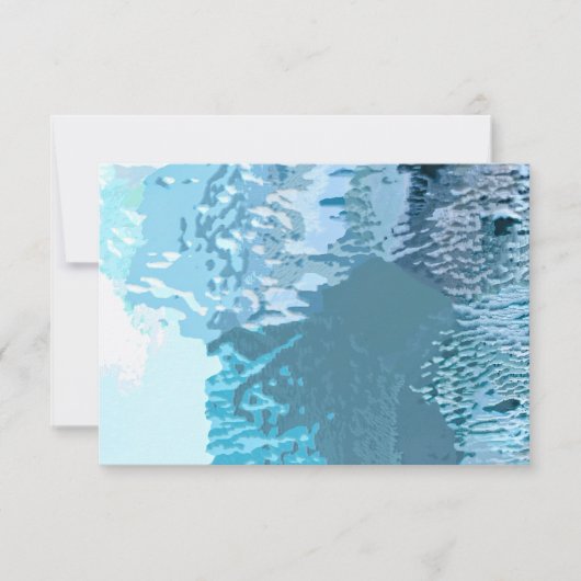 Carte Impression des vagues bleues (Devant)