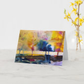 Carte impression ensoleillée (Fleur jaune)