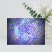 Carte Impression florale bleue (Debout devant)