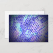 Carte Impression florale bleue (Devant / Derrière)