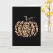 Carte Impression léopard citrouille T-shirt graphique de (Fleur jaune)