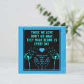 Carte Impression photo de deuil et de perte en mémoire (Debout devant)