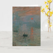 Carte Impression Soleil Levant de Claude Monet, Impressi (Fleur jaune)