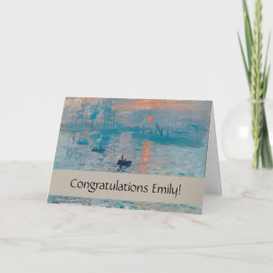 Carte Impression Sunrise Claude Monet impressionniste