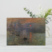 Carte Impression Sunrise par Claude Monet, Art Vintage (Debout devant)