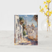 Carte Impressionist tile of Tunis (Fleur jaune)