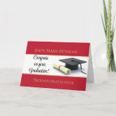 Carte Impressionnantes félicitations aux diplômés ! Dipl (Devant)