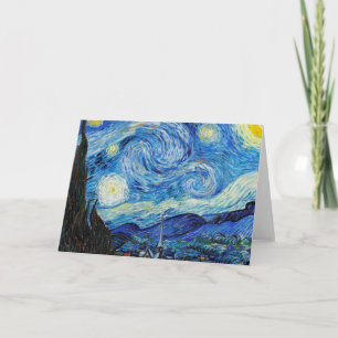 Carte Impressionnisme Vincent Van Gogh Starry Starry Nui