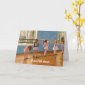 Carte Impressionniste Peinture Petite Danseurs De Ballet (Fleur jaune)