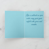 Carte Impressionniste Voilier Nautique Anniversaire (Intérieur)