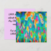 Carte Impressions de tulipes (Devant / Derrière)