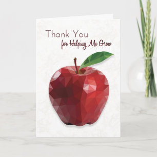 Carte Imprimable Apple pour l'appréciation des enseignan