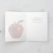 Carte Imprimable Apple pour l'appréciation des enseignan (Intérieur)