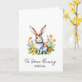 Carte imprimable Some Bunny Loves You (Fleur jaune)