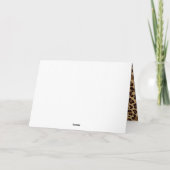 Carte Imprimé léopard Quatrefeuille violet (Dos)