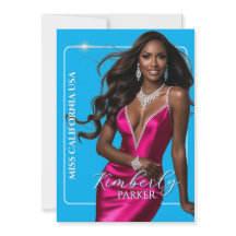 Carte imprimée d'autographe de concours avec décou