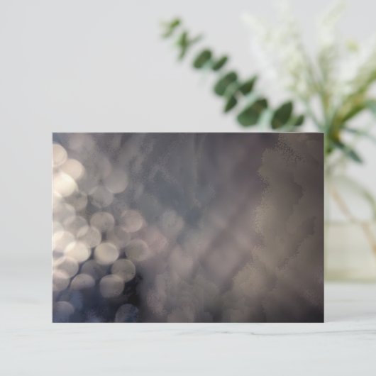 Carte Imprimer Bokeh Gris (Debout devant)