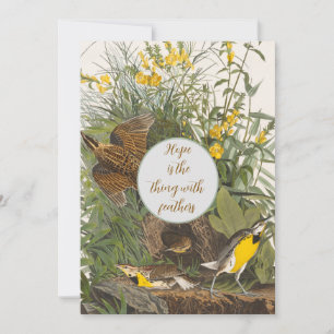 Carte Imprimer vintage Audubon Meadowlark