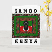 Carte Imprimerie d'art Jambo Kenya (Fleur jaune)