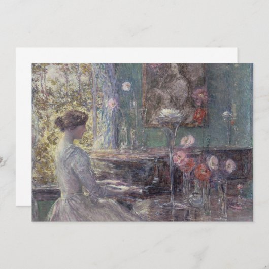Carte Improvisation de Frederick Childe Hassam (Devant / Derrière)