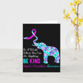 Carte In A World Be Kind Suprt Suicide Prevention Awaren (Fleur jaune)