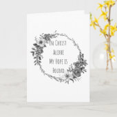 Carte In Christ Alone Greeting Cards (Fleur jaune)