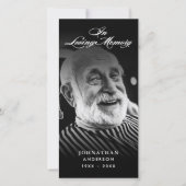 Carte In Love Memory Modern Memorial Photo Signet (Devant)