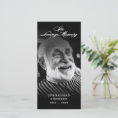 Carte In Love Memory Modern Memorial Photo Signet (Debout devant)