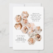 Carte In Loving Memory Funeral Modern 10 Photos Card (Devant)