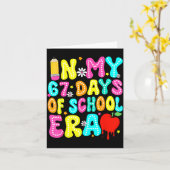 Carte In My 67 Day Of School Era Kids Six Seven Meme 6 7 (Fleur jaune)