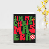 Carte In My Christmas Era Groovy Xmas Matching Christmas (Fleur jaune)