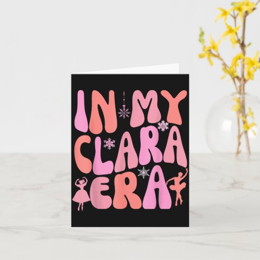 Carte In My Clara Era Nutcracker Xmas Pajamas Holiday Ch (Fleur jaune)